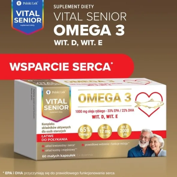 Vital Senior Omega 3, kapsułki, 60 szt.
