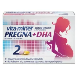 Vita-Miner Pregna + DHA, tabletki + kapsułki, 30 szt. + 30 szt.