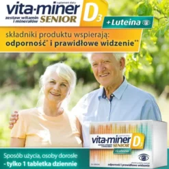 Vita-Miner Senior D3 + Luteina, tabletki, 60 szt.