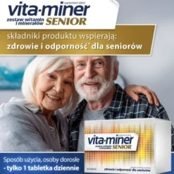 Vita-miner Senior, drażetki dla osób po 50 roku życia, 60 szt.