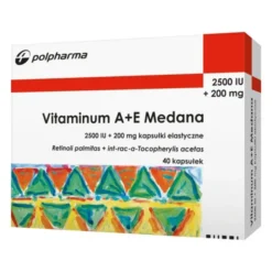 Vitaminum A+E Medana, 2500 j.m.A + 200 mg E, kapsułki, 40 szt.