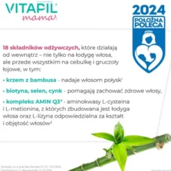 Vitapil Mama, wypadanie włosów po ciąży i podczas karmienia piersią, kapsułki twarde, 60 szt.