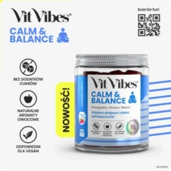 Vit Vibes Calm & Balance, żelki, smak malinowy, 60 szt.