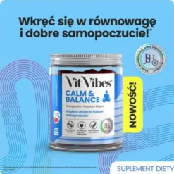 Vit Vibes Calm & Balance, żelki, smak malinowy, 60 szt.