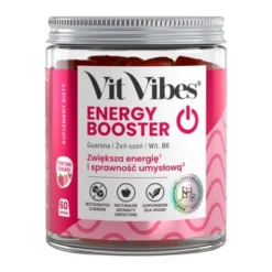 Vit Vibes Energy Booster, żelki, smak truskawkowy, 60 szt.