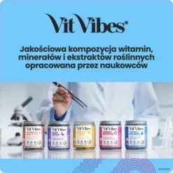 Vit Vibes Energy Booster, żelki, smak truskawkowy, 60 szt.