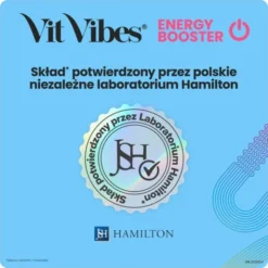 Vit Vibes Energy Booster, żelki, smak truskawkowy, 60 szt.