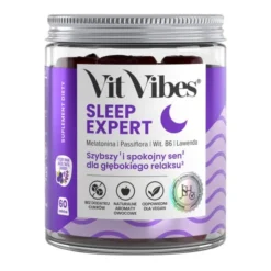 Vit Vibes Sleep Expert, żelki, smak jagody z nutą lawendy, 60 szt.