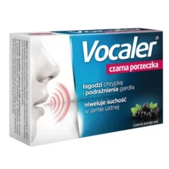 Vocaler czarna porzeczka, pastylki do ssania, 12 szt.