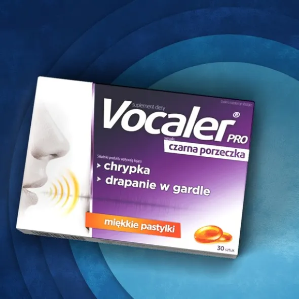 Vocaler PRO, pastylkI do ssania, czarna porzeczka, 30 szt.