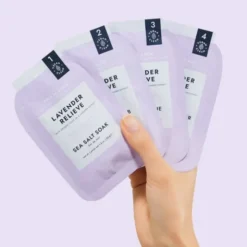 Voesh, zestaw do 4-etapowego pedicure, lavender relieve, 1 szt.