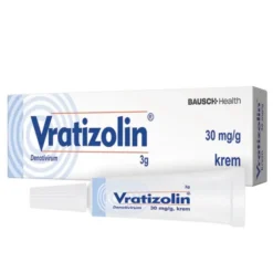 Vratizolin, 30 mg/g, krem, 3 g