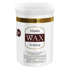 WAX Arabica, Laboratorium Pilomax, maska do włosów farbowanych ciemnych, wygładzająca i nawilżająca, 480 ml