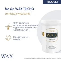 WAX Tricho, maska na wypadanie i porost włosów do skóry głowy, 240 ml