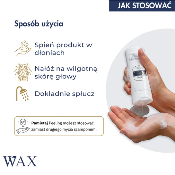 WAX Tricho, peeling do skóry głowy, enzymatyczny, trychologiczny, 150 ml