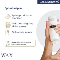 WAX Tricho, szampon na wypadanie włosów, wzmacniający, zwiększający gęstość, 200 ml