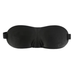 Waya 3D, opaska na oczy do spania, czarna, 1 szt.