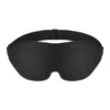Waya 3D Premium, opaska na oczy do spania, czarna, 1 szt.