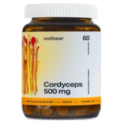 Wellbear Cordyceps 500 mg, kapsułki, 60 szt.