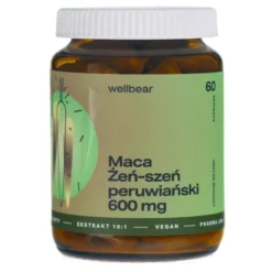Wellbear Maca (Żeń-szeń peruwiański), kapsułki, 60 szt.