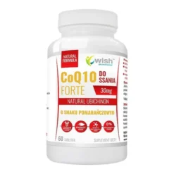 Wish CoQ10 Forte Natural Ubichinon, tabletki do ssania, 60 szt.