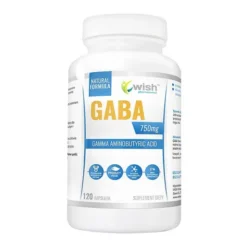 Wish GABA 750 mg Kwas gamma-aminomasłowy, kapsułki, 120 szt.