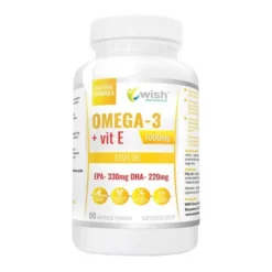 Wish Omega-3 1000 mg + Vit E , kapsułki, 90 szt.