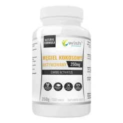 Wish Węgiel kokosowy aktywowany, 250 mg, proszek, 250 g