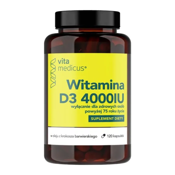 Witamina D3 4000 IU VitaMedicus, kapsułki miękkie, 120 szt.