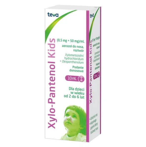 Xylo-Pantenol Kids, (0,5 mg + 50 mg)/ml, aer.do nosa, 10 ml