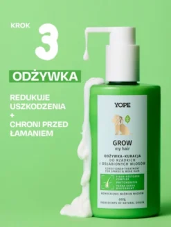 Yope Grow My Hair, odżywka-kuracja przeciwko wypadaniu włosów, 300 ml