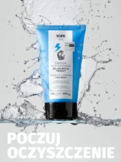 Yope Men Wood, żel do mycia twarzy dla mężczyzn, Energia oczyszczenia, 150 ml