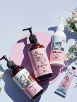 Yope, mydło w płynie Rabarbar i róża, 500 ml