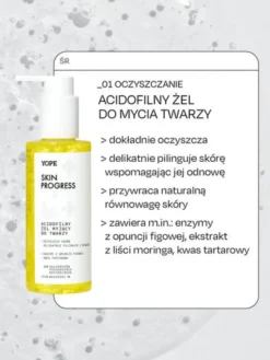 Yope skin progress, żel myjący do twarzy, 150 ml