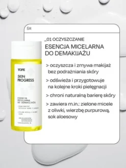 Yope skin progress, esencja micelarna do demakijażu, 150 ml