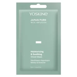 Yoskine Japan Pure Rice Infusion, nawilżająco-łagodząca maska na tkaninie, 1 szt.