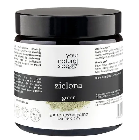 Your Natural Side, glinka kosmetyczna, zielona, 100 g