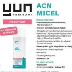 Yun ACN Micel, prebiotyczny płyn micelarny, 200 ml