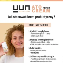 Yun ATO Repair Cream, krem probiotyczny, 50 ml