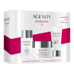 Zestaw Agenity HYDRA-OX 1º, krem na dzień SPF 20, 50 ml + krem na noc, 25 ml + Balance, tonik, 50 ml
