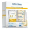 Zestaw Bioderma, Photoderm Pediatrics, ochronny spray dla dzieci SPF 50+, 200 ml + Atoderm Huile de douche, olejek do kąpieli i pod prysznic do ciała i twarzy, 200 ml