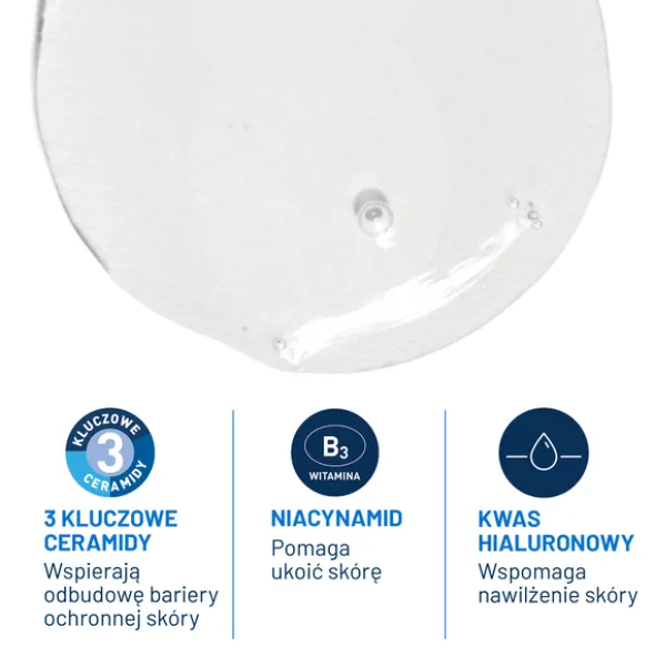 Zestaw CeraVe, oczyszczający żel do mycia z ceramidami dla skóry normalnej i tłustej, 473 ml + nawilżający krem do twarzy z ceramidami, 52 ml