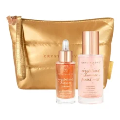 Zestaw Crystallove, serum, 30 ml + mgiełka z kwarcem różowym, 100 ml + kosmetyczka, 1 szt.