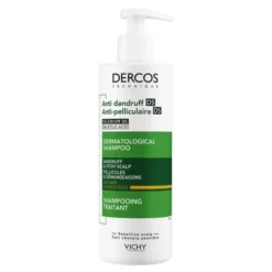 Zestaw Dercos DS, szampon przeciwłupieżowy, włosy suche, 390 ml + opakowanie uzupełniające, 390 ml