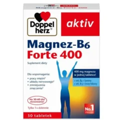 Zestaw Doppelherz aktiv Na skurcze, tabletki, 30 szt. + Doppelherz aktiv Magnez-B6 Forte 400, tabletki, 30 szt.