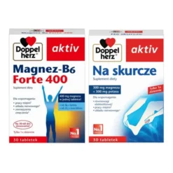 Zestaw Doppelherz aktiv Na skurcze, tabletki, 30 szt. + Doppelherz aktiv Magnez-B6 Forte 400, tabletki, 30 szt.