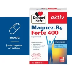 Zestaw Doppelherz aktiv Na skurcze, tabletki, 30 szt. + Doppelherz aktiv Magnez-B6 Forte 400, tabletki, 30 szt.