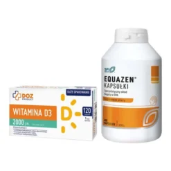 Zestaw Equazen, kapsułki, 400 szt. + DOZ PRODUCT Witamina D3 2000 j.m., kapsułki miękkie, 120 szt.