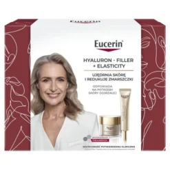Zestaw Eucerin Hyaluron-Filler + Elasticity, krem na noc, 50 ml + krem pod oczy SPF 20, 15 ml
