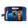 Zestaw Gillette, maszynka do golenia Proglide + żel do golenia Fusion, 200 ml + stojak na maszynkę